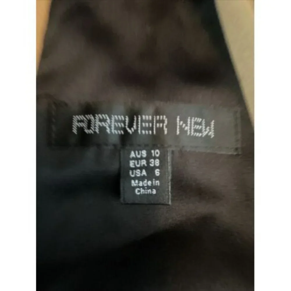Forever New Size 10 Women's Dress Black Party Cocktail Beaded 100% SILK - Picture 12 of 12